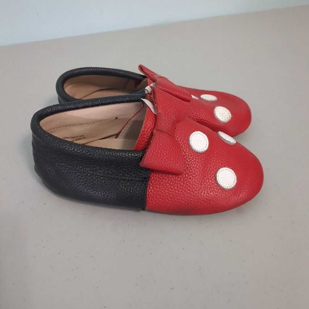 Monkey Feet Minnie Mouse Leather 5-6 years